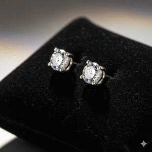 silver stud earrings